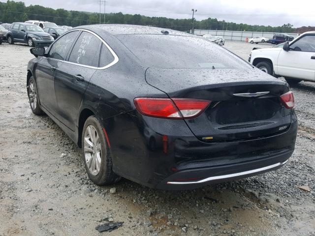 1C3CCCAB2FN681168 - 2015 CHRYSLER 200 LIMITE BLACK photo 3