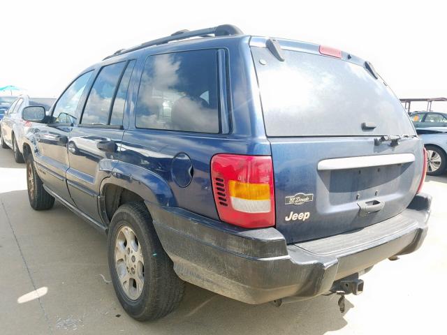 1J4G248S5YC406379 - 2000 JEEP GRAND CHER BLUE photo 3