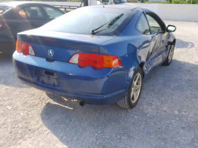 JH4DC53004S007718 - 2004 ACURA RSX TYPE-S BLUE photo 4