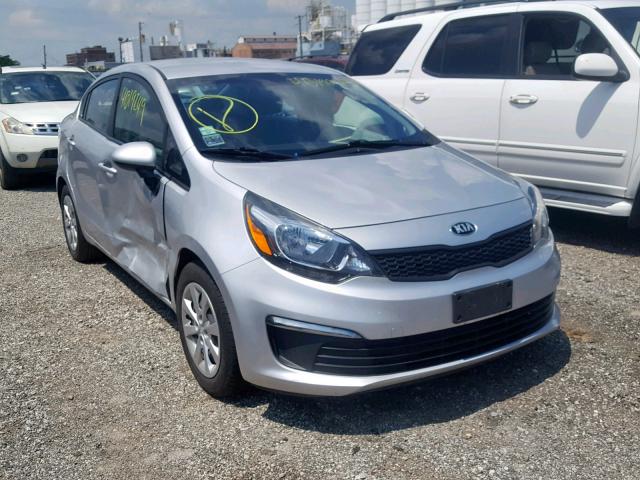 KNADM4A32G6641550 - 2016 KIA RIO LX SILVER photo 1