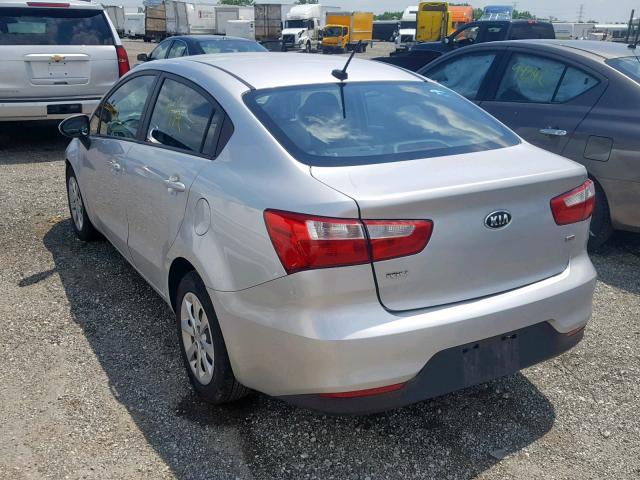 KNADM4A32G6641550 - 2016 KIA RIO LX SILVER photo 3