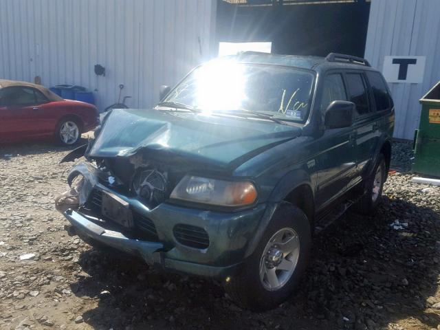 JA4MT21H03J001991 - 2003 MITSUBISHI MONTERO SP GREEN photo 2