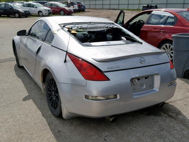 JN1AZ34E53T016637 - 2003 NISSAN 350Z COUPE SILVER photo 3