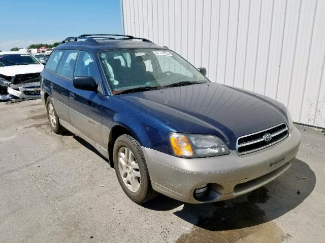 4S3BH6754Y7608953 - 2000 SUBARU LEGACY OUT BLUE photo 1