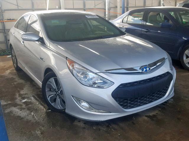 KMHEC4A49FA129648 - 2015 HYUNDAI SONATA HYB SILVER photo 1