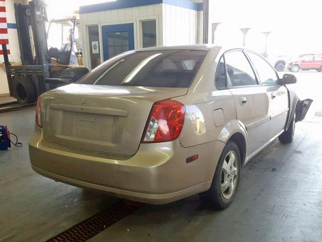 KL5JD52Z44K954560 - 2004 SUZUKI FORENZA S TAN photo 4