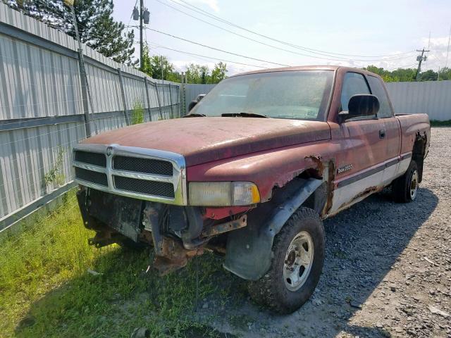 3B7KF2366XG145925 - 1999 DODGE RAM 2500 MAROON photo 2