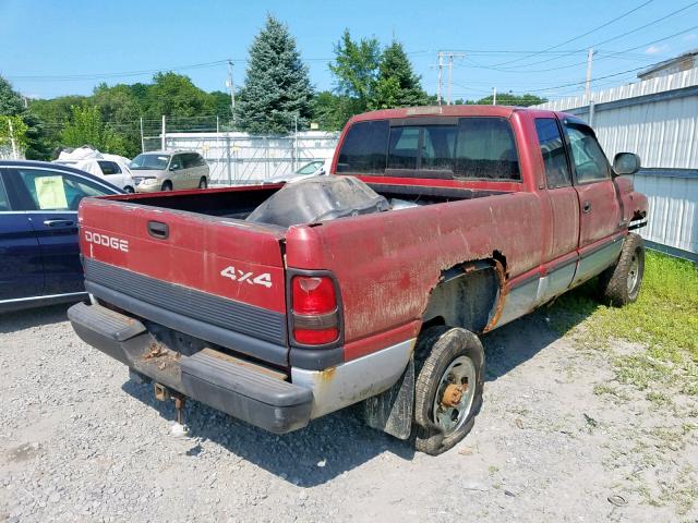 3B7KF2366XG145925 - 1999 DODGE RAM 2500 MAROON photo 4