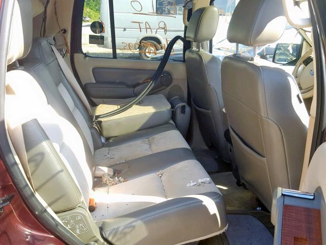 1FMEU74846UB56218 - 2006 FORD EXPLORER E MAROON photo 6