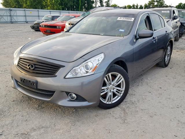 JN1CV6AR9DM355331 - 2013 INFINITI G37 GRAY photo 2