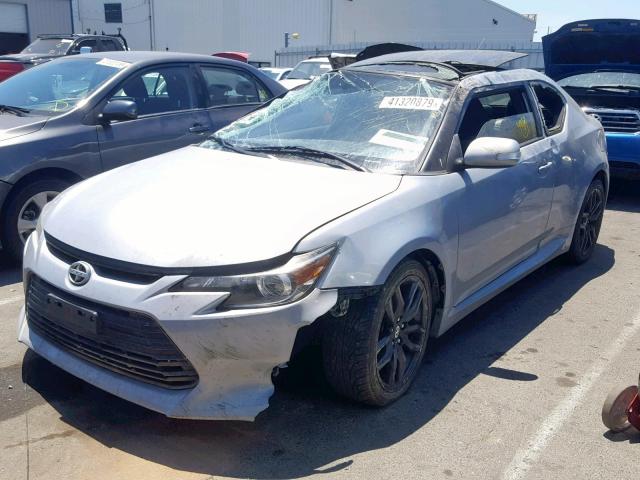 JTKJF5C79E3066859 - 2014 TOYOTA SCION TC ნაცრისფერი ფოტო 2