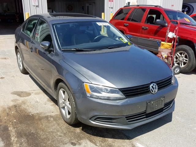 3VW3L7AJ5CM456692 - 2012 VOLKSWAGEN JETTA TDI SILVER photo 1