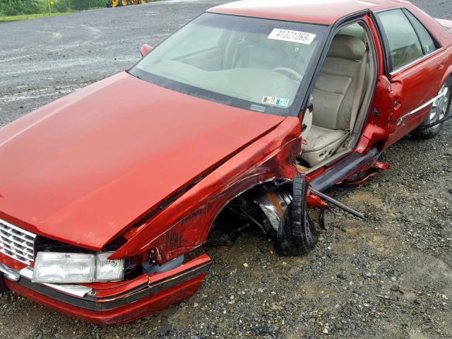 1G6KS52Y0TU803216 - 1996 CADILLAC SEVILLE SL RED photo 9