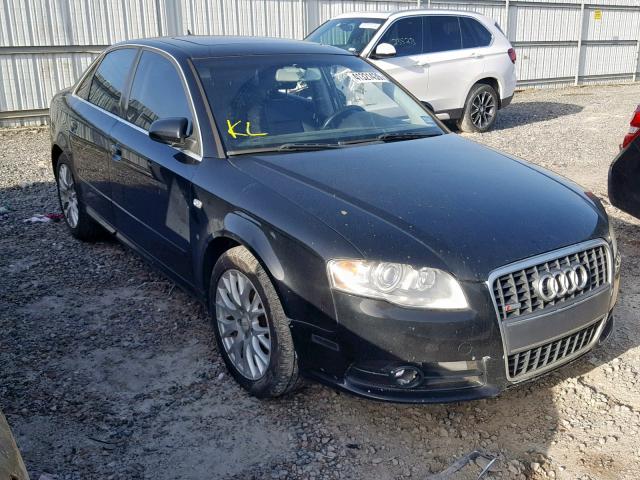 WAUAF78E08A139303 - 2008 AUDI A4 2.0T BLACK photo 1