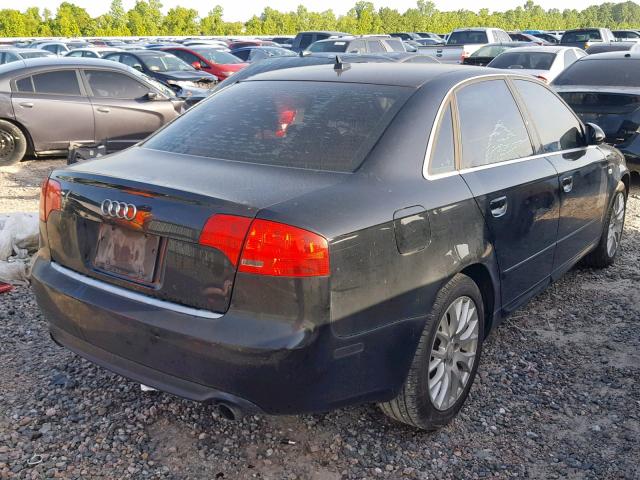 WAUAF78E08A139303 - 2008 AUDI A4 2.0T BLACK photo 4