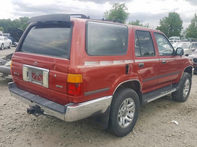 JT3VN29V7N9000747 - 1992 TOYOTA 4RUNNER VN RED photo 4