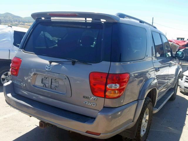 5TDBT48AX2S093999 - 2002 TOYOTA SEQUOIA LI SILVER photo 4