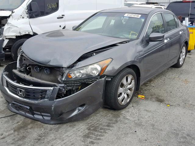 1HGCP36858A070138 - 2008 HONDA ACCORD EXL GRAY photo 2