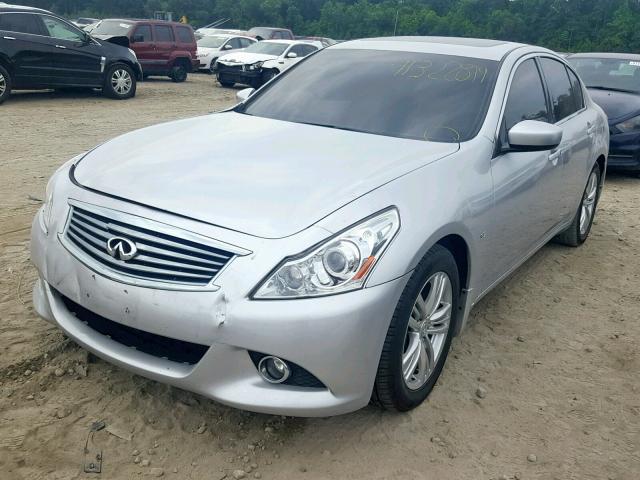 JN1CV6AP5FM502777 - 2015 INFINITI Q40 SILVER photo 2