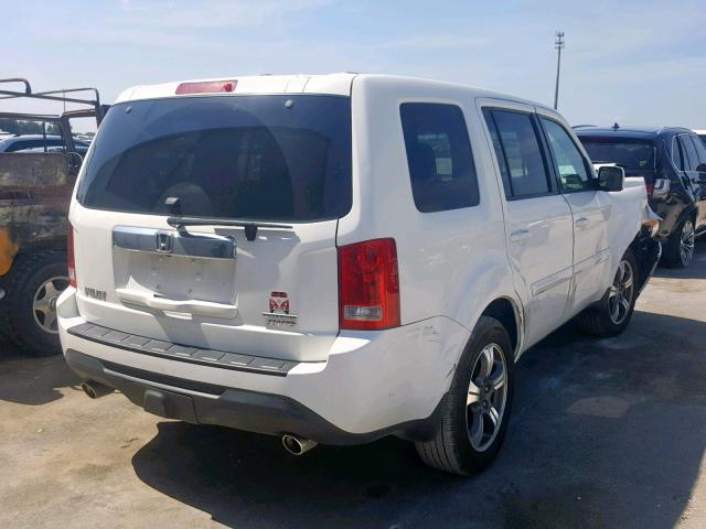 5FNYF4H37FB074615 - 2015 HONDA PILOT SE WHITE photo 4