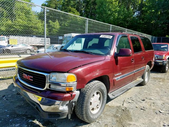 3GKFK16T5YG108668 - 2000 GMC YUKON XL K MAROON photo 2