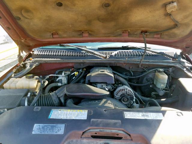 3GKFK16T5YG108668 - 2000 GMC YUKON XL K MAROON photo 7