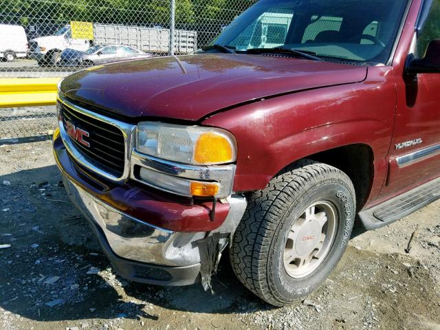 3GKFK16T5YG108668 - 2000 GMC YUKON XL K MAROON photo 9