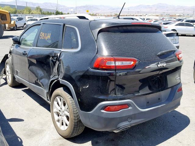 1C4PJLCS2FW506218 - 2015 JEEP CHEROKEE L BLACK photo 3