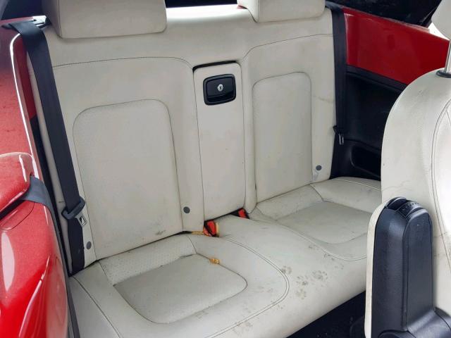 3VWRG3AL3AM009316 - 2010 VOLKSWAGEN NEW BEETLE წითელი ფოტო 6