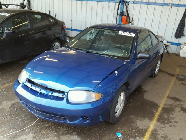 1G1JF12F847367812 - 2004 CHEVROLET CAVALIER L BLUE photo 2