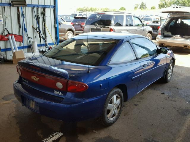 1G1JF12F847367812 - 2004 CHEVROLET CAVALIER L BLUE photo 4