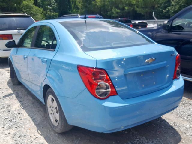 1G1JA5SH0E4154833 - 2014 CHEVROLET SONIC LS BLUE photo 3