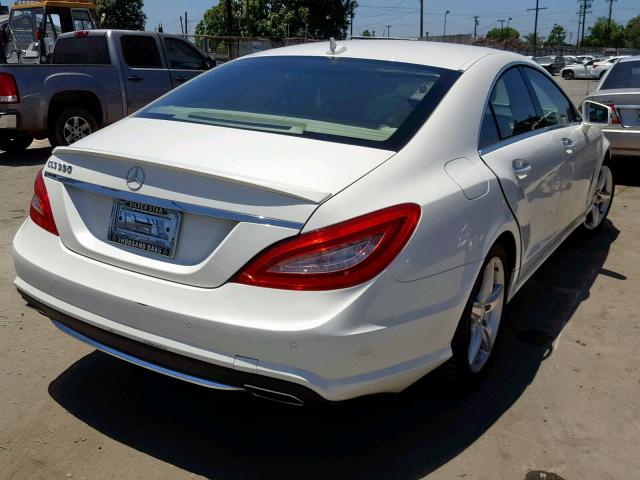 WDDLJ7DB7EA107505 - 2014 MERCEDES-BENZ CLS 550 WHITE photo 4