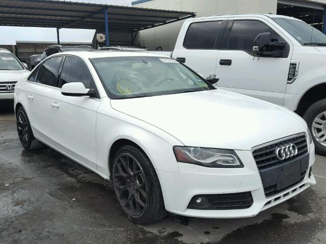 WAUAFAFL4CA118235 - 2012 AUDI A4 PREMIUM WHITE photo 1