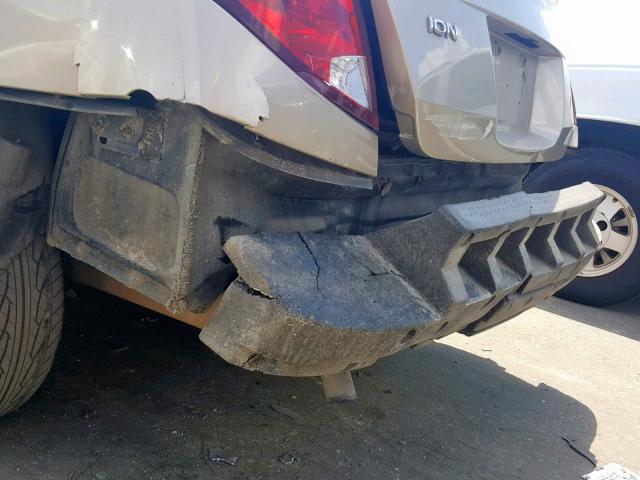 1G8AZ55F07Z108266 - 2007 SATURN ION LEVEL GOLD photo 9