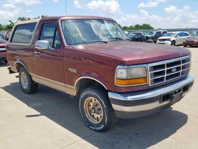 1FMEU15H1TLA16513 - 1996 FORD BRONCO U10 MAROON photo 1