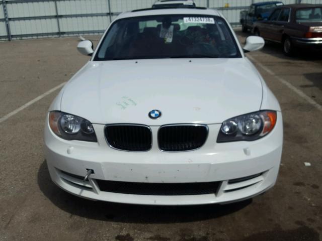 WBAUP7C51AVK77366 - 2010 BMW 128 I WHITE photo 9