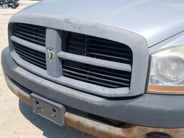 1D7HA16K76J219061 - 2006 DODGE RAM 1500 S SILVER photo 9