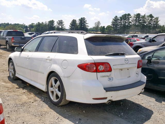 1YVHP82D645N69242 - 2004 MAZDA 6 S WHITE photo 3