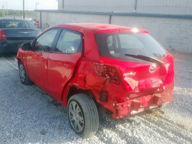 JM1DE1KY3E0174115 - 2014 MAZDA MAZDA2 SPO RED photo 3