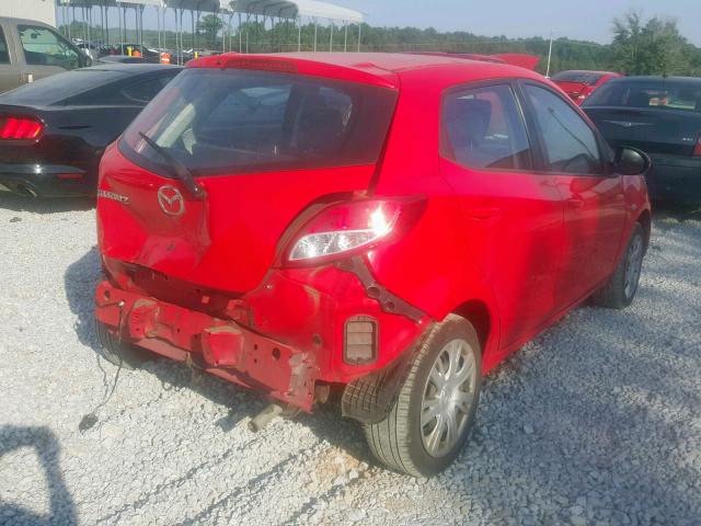 JM1DE1KY3E0174115 - 2014 MAZDA MAZDA2 SPO RED photo 4