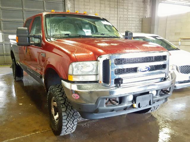 1FTSW31P63EB59410 - 2003 FORD F350 SRW S RED photo 1