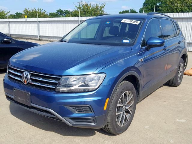 3VV2B7AX2KM025412 - 2019 VOLKSWAGEN TIGUAN SE BLUE photo 2