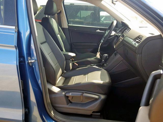 3VV2B7AX2KM025412 - 2019 VOLKSWAGEN TIGUAN SE BLUE photo 5