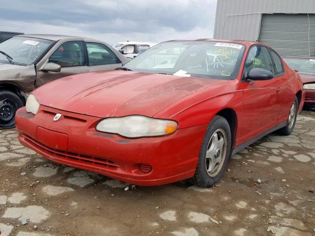 2G1WW12E959238216 - 2005 CHEVROLET MONTE CARL წითელი ფოტო 2