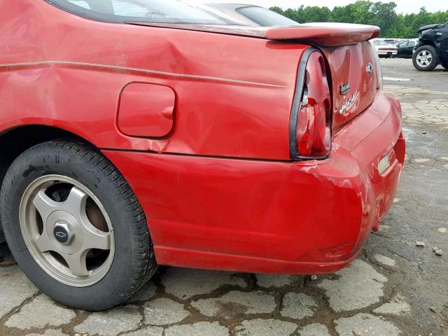 2G1WW12E959238216 - 2005 CHEVROLET MONTE CARL წითელი ფოტო 9