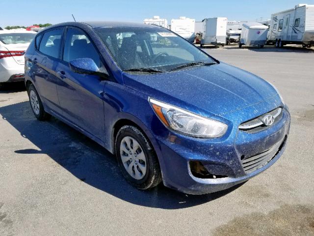 KMHCT5AE7GU255027 - 2016 HYUNDAI ACCENT SE BLUE photo 1