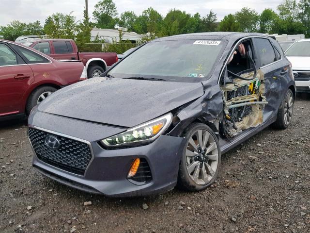 KMHH55LC2JU079961 - 2018 HYUNDAI ELANTRA GT GRAY photo 2