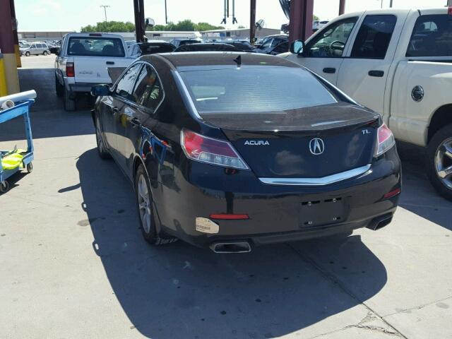 19UUA8F56CA013514 - 2012 ACURA TL BLACK photo 3