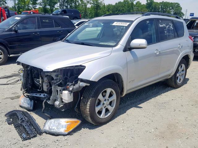 2T3DK4DV4BW052755 - 2011 TOYOTA RAV4 LIMIT SILVER photo 2